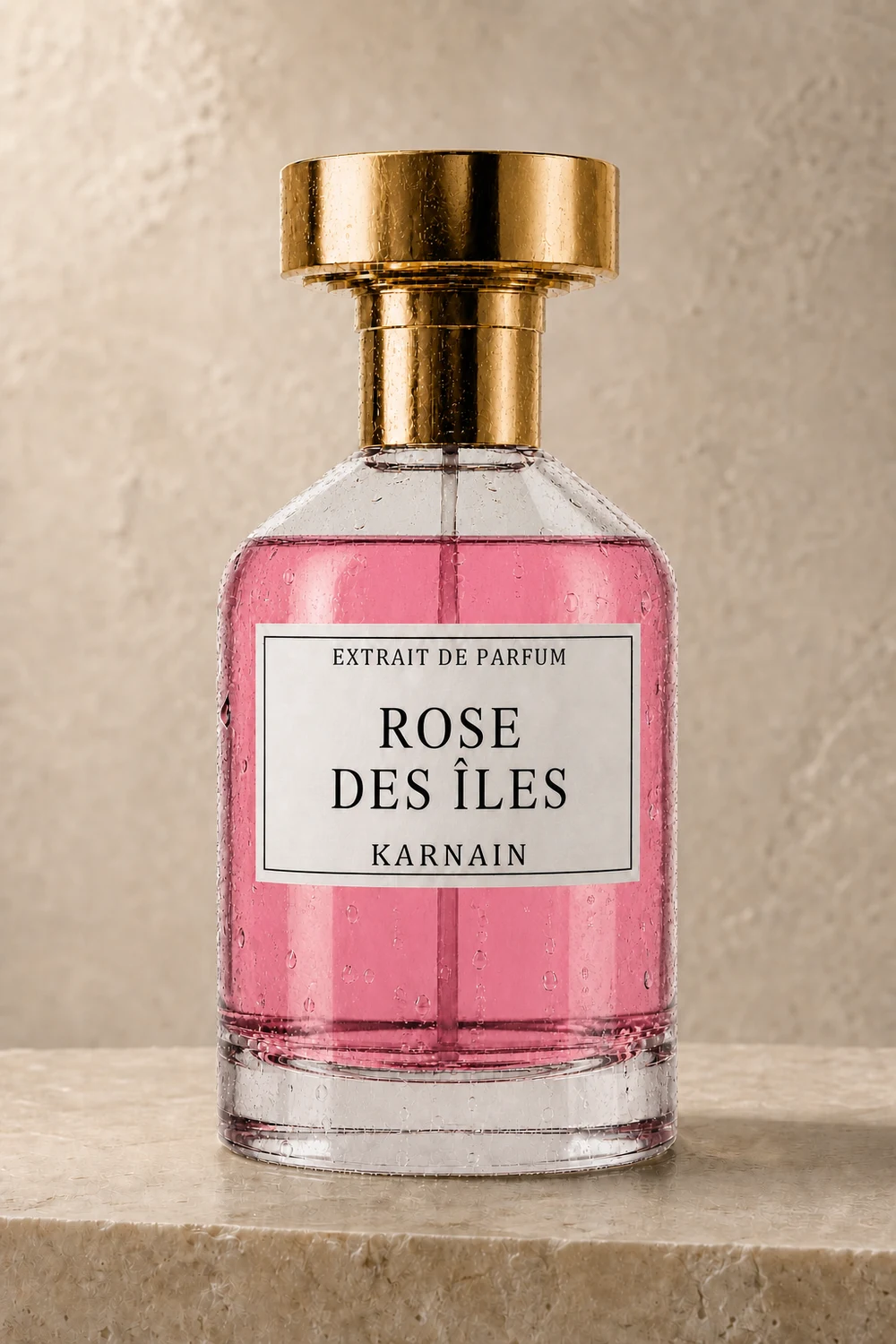 Photographie studio du parfum Rose des Îles